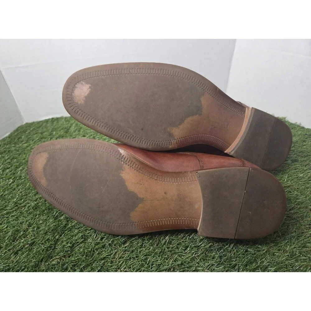 Cole Haan Lenox Hill Oxfords Cognac Leather Shoes Means 12 M